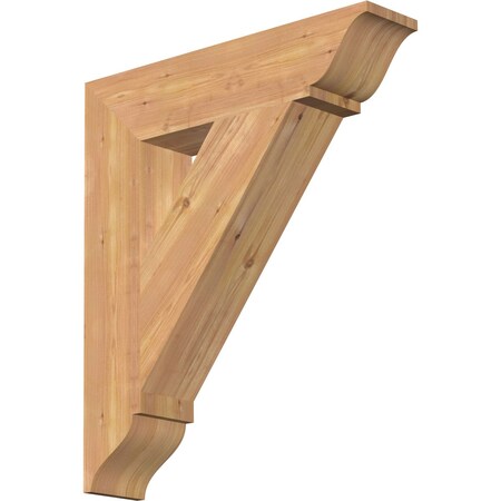 Ekena Millwork Traditional Traditional Smooth Bracket, Western Red Cedar, 5 1/2"W x 26"D x 30"H BKT06X26X30TRA01SWR